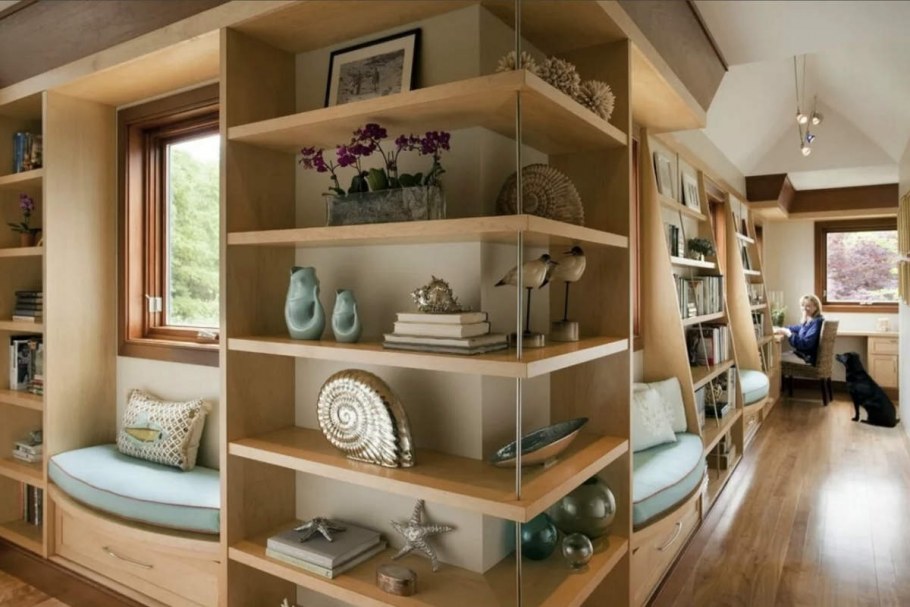 Необычные книжные полки