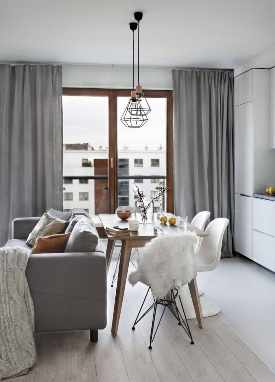 Шторы в стиле Сканди