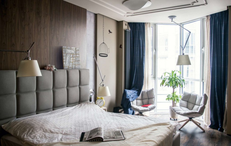 Шторы на кухню в стиле Сканди