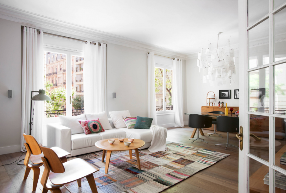 Римская штора в скандинавском стиле