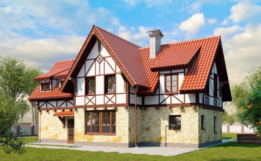 Фахверк фасады в Германии