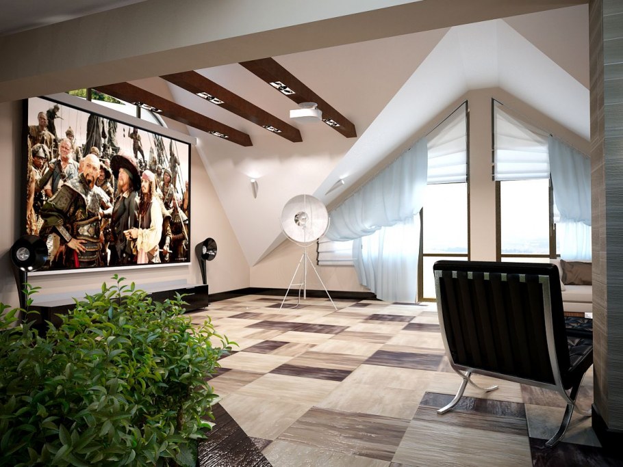 Кинотеатр на мансарде