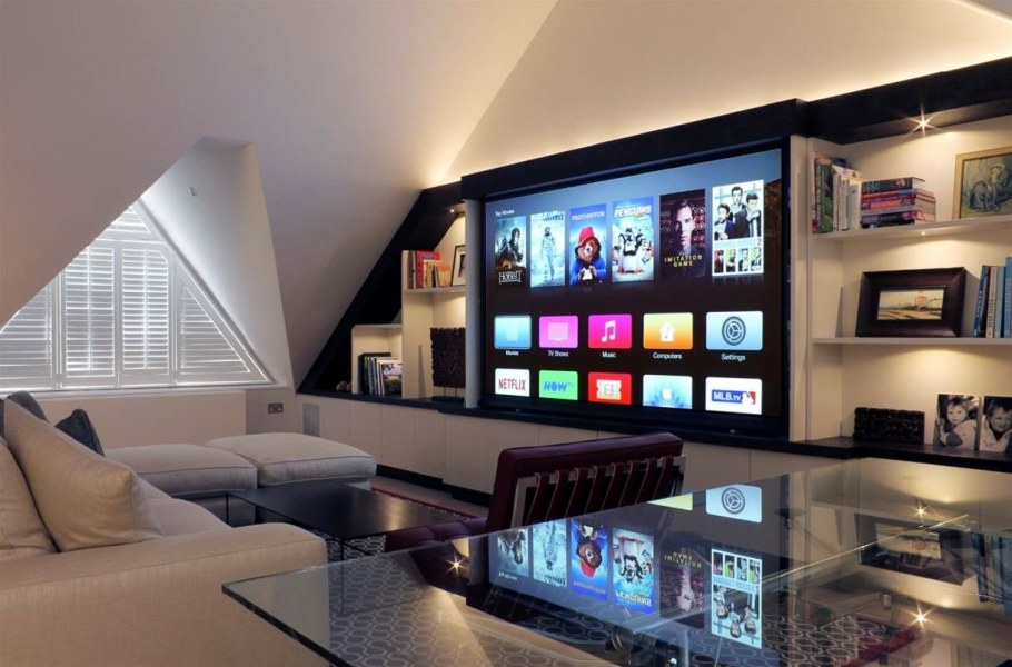 Домашний кинотеатр на мансарде