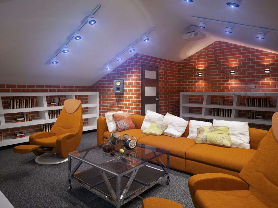 Комната с проектором в кинотеатре