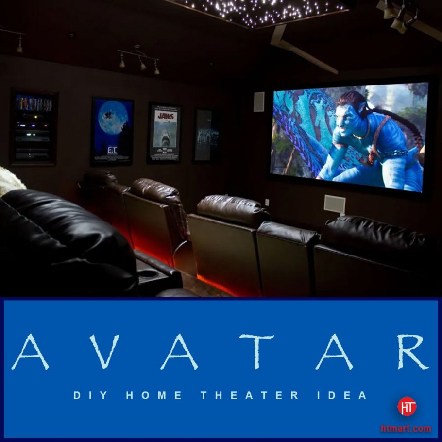 Интерьер мансардного этажа в стиле кинозала