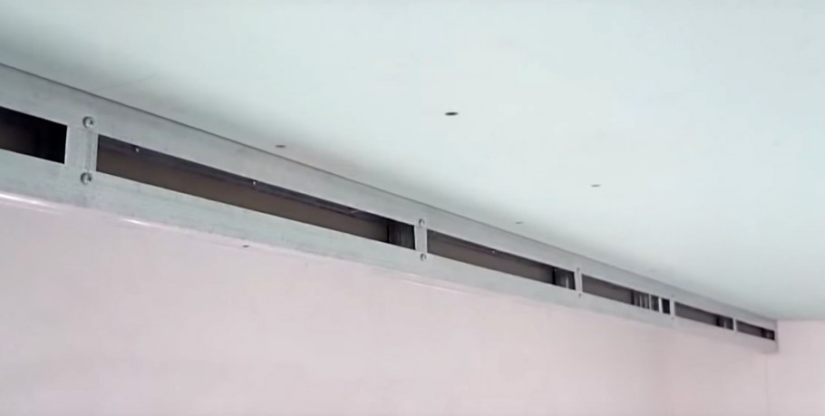 Карниз из гипсокартона для штор