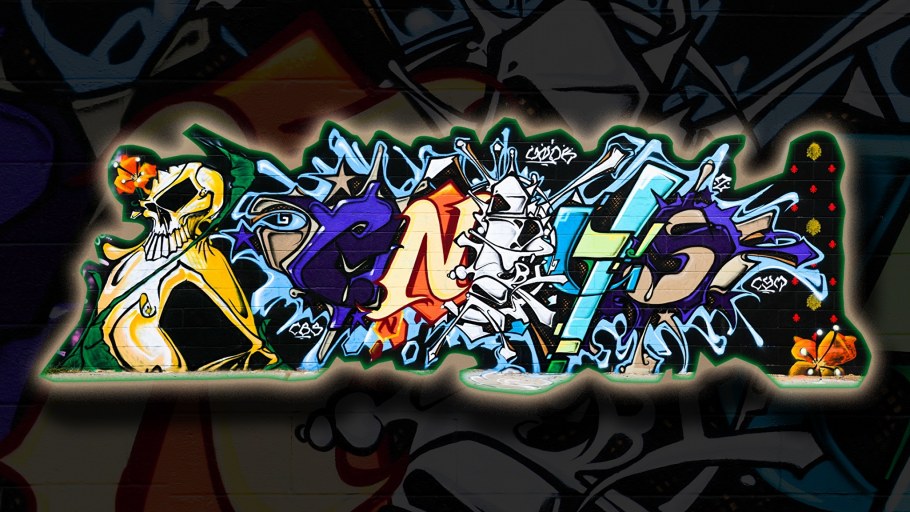 Квартира в стиле стрит арт