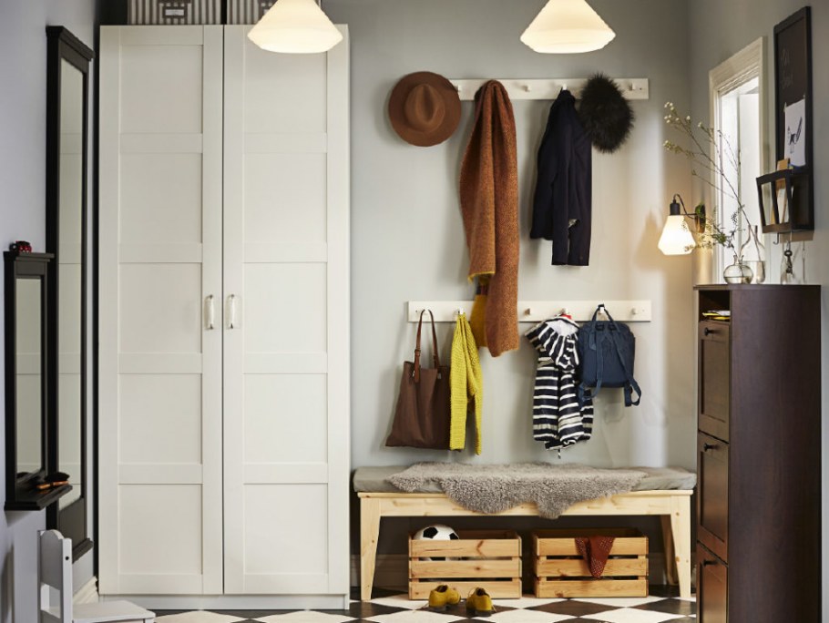 Шкаф ОПХУС икеа в интерьере