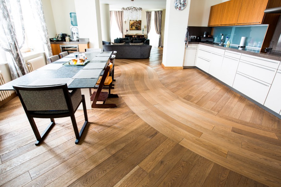 Паркет в интерьере современной квартиры