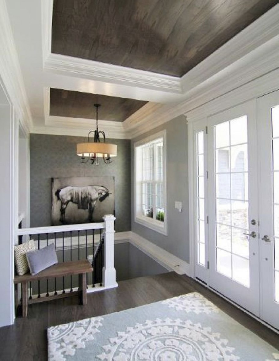 Кессонные потолки в скандинавском стиле