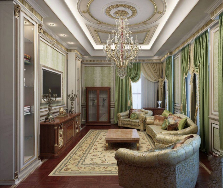 Потолок в гостиную