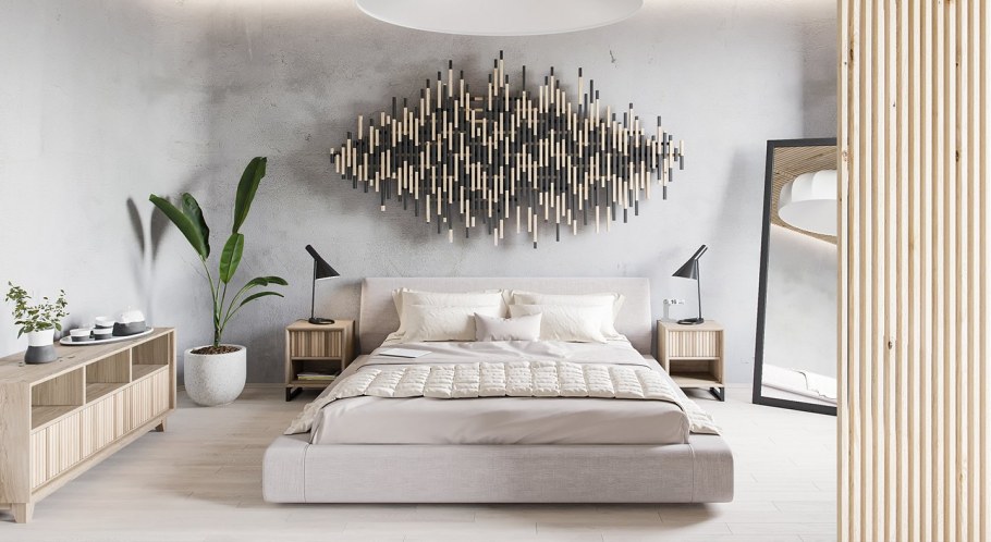 Гостиная с рейками