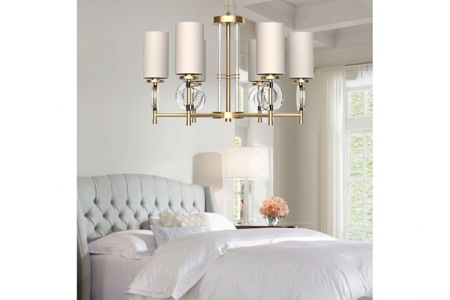 Определить место люстры в спальне