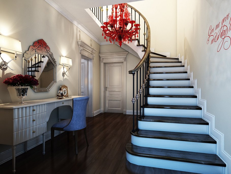 Украшение деревянной лестницы