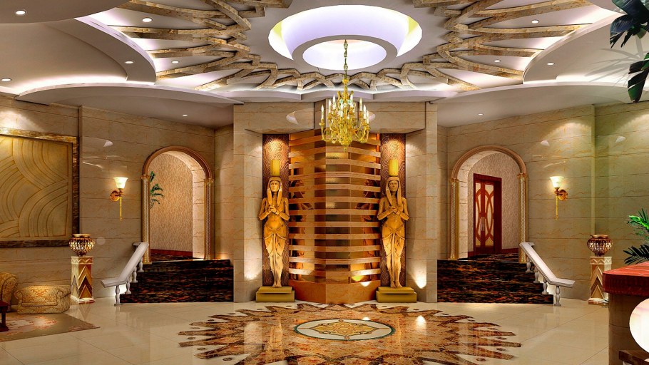Нео Египетский стиль интерьер