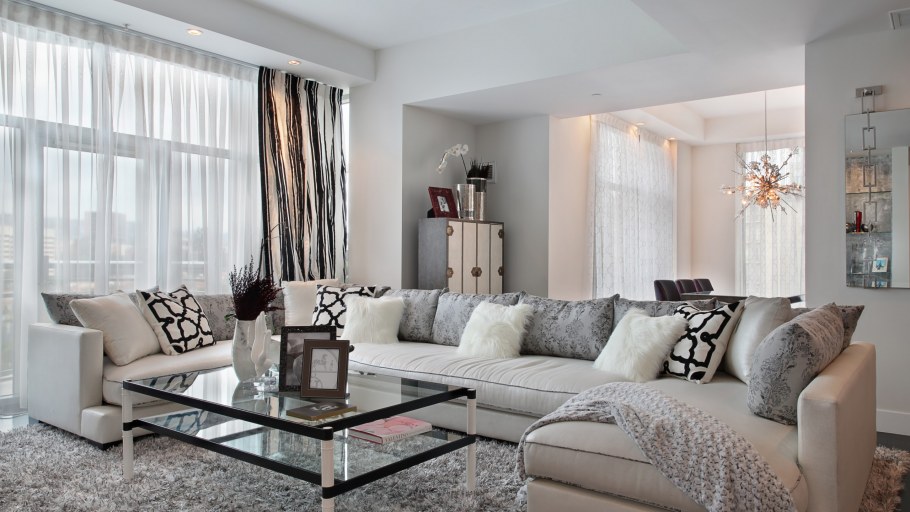 Серый и розовый в интерьере