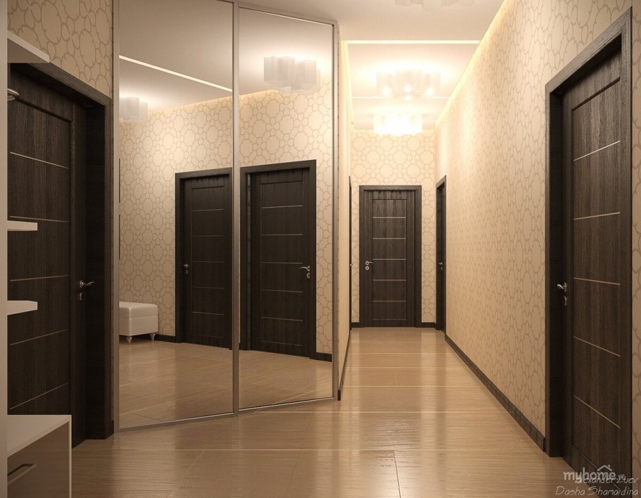 Сочетание ламината и дверей