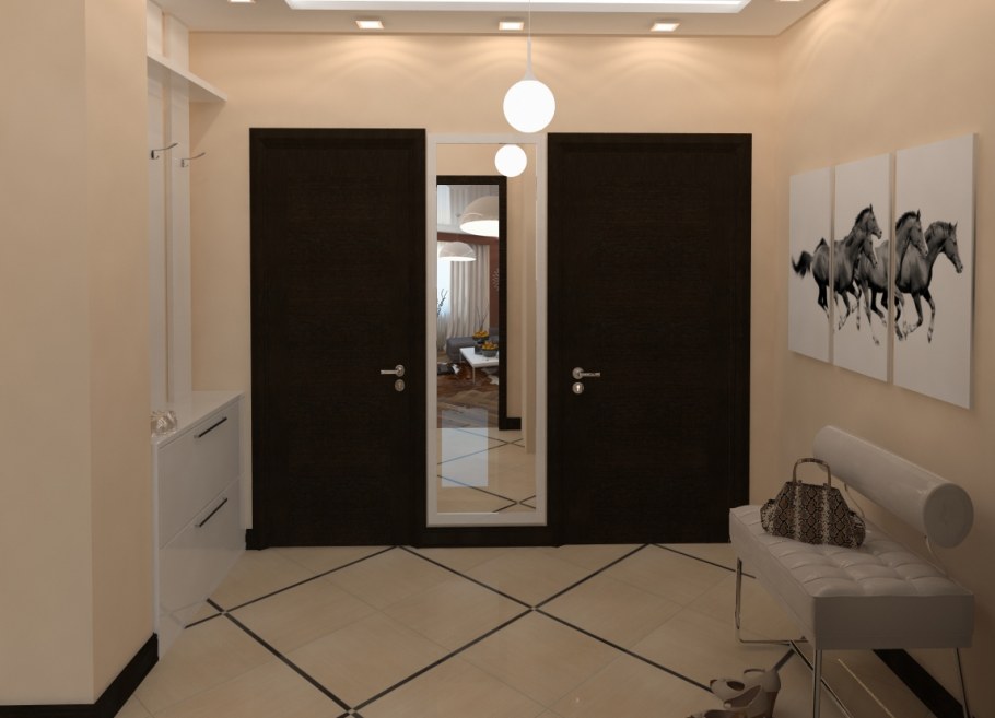 Красивый коридор в квартире