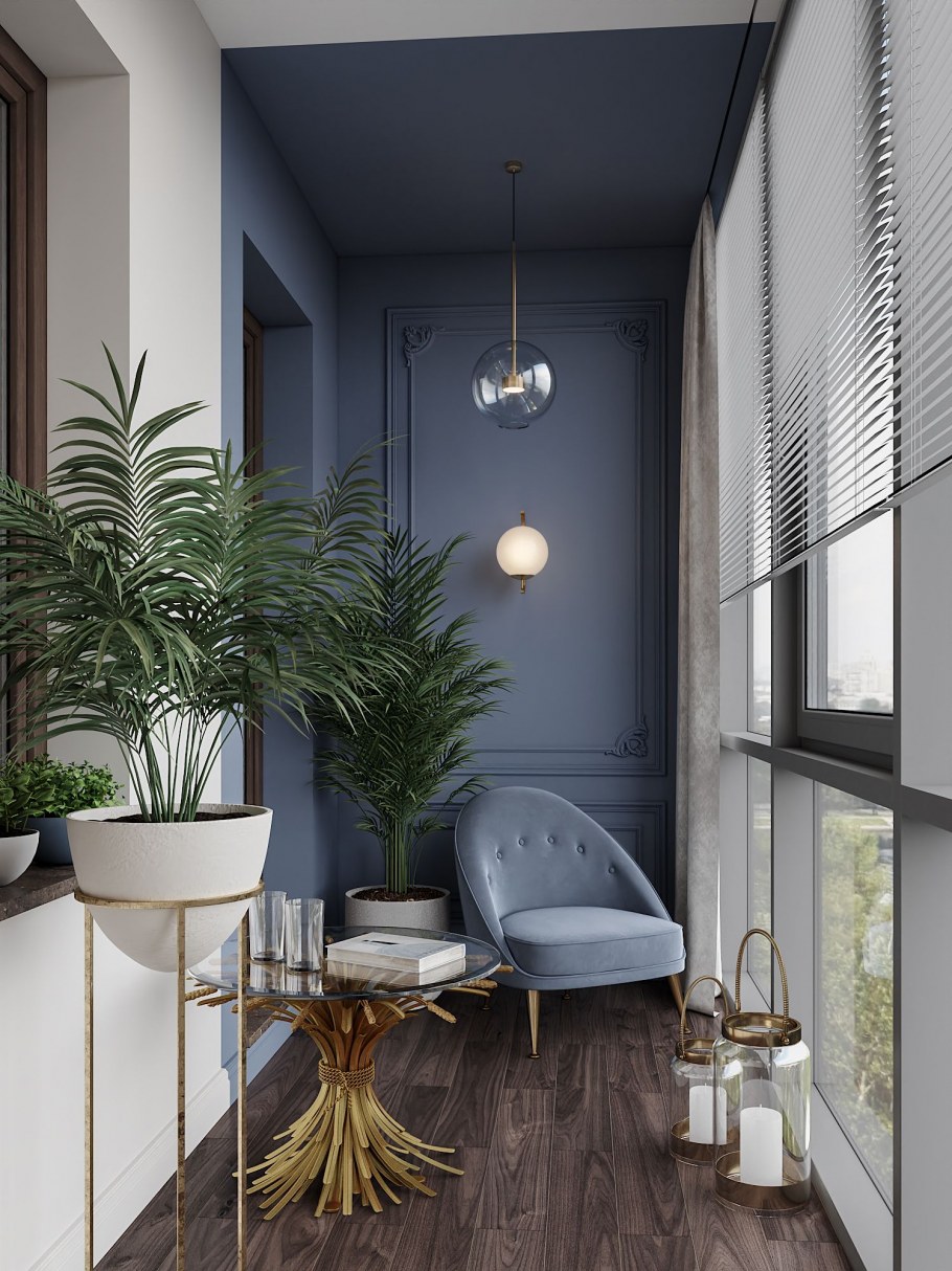 Освещение на балконе