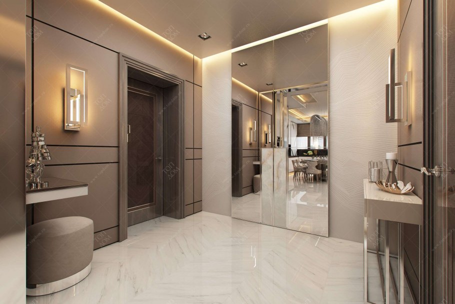 Консоль с зеркалом в прихожую