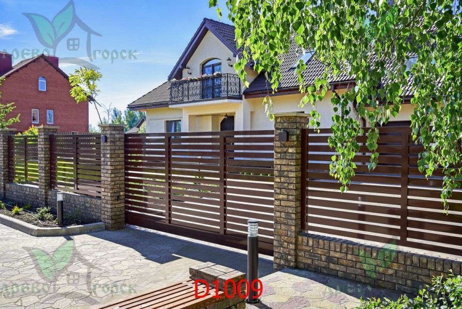 Красивые фасады заборов