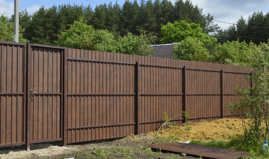 RAL 7024 штакетник