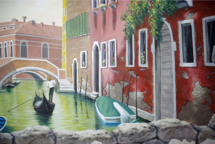 Венецианская роспись на стенах