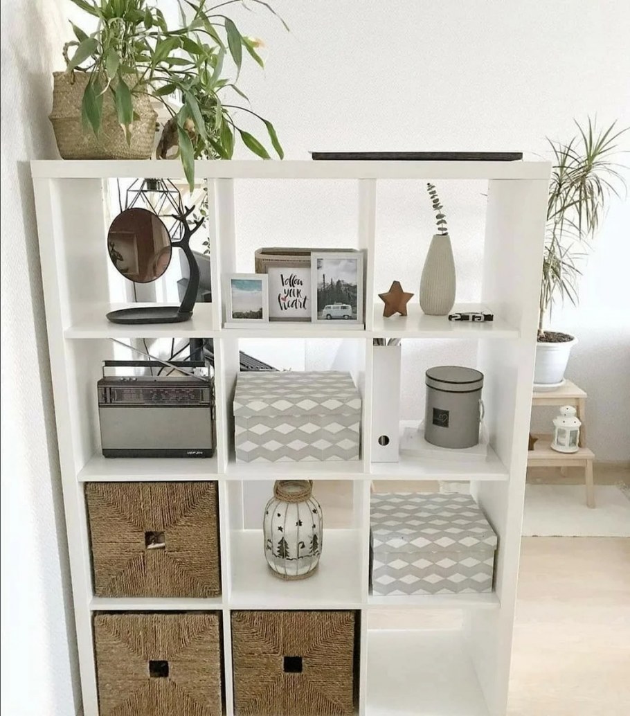 Ikea каллакс стеллаж белый