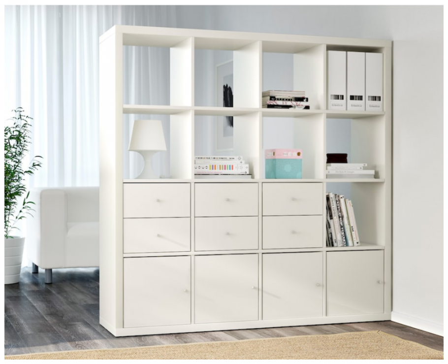 Стеллаж икеа белый