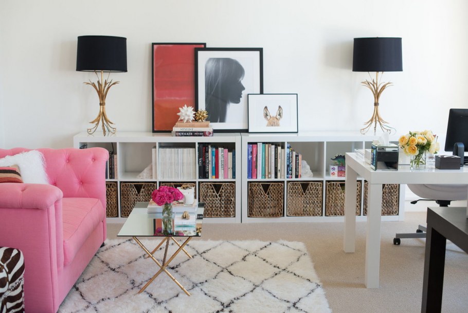 Ikea Kallax стеллаж в интерьере