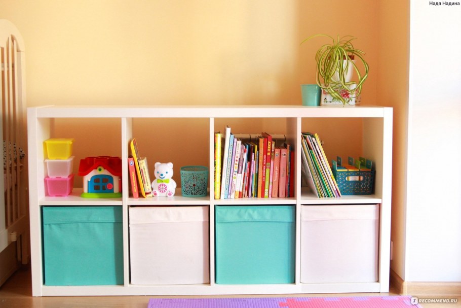 Икеа каллакс стеллаж белый в детской
