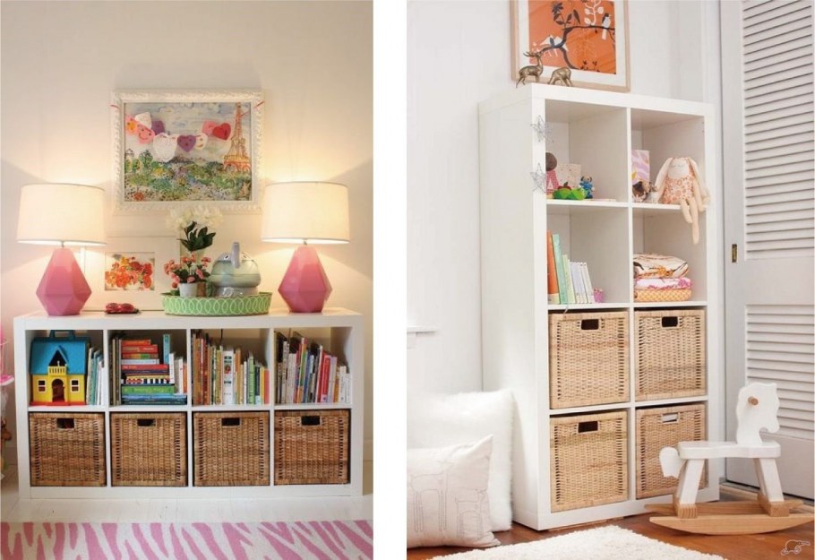 Стеллаж икеа каллакс в детской