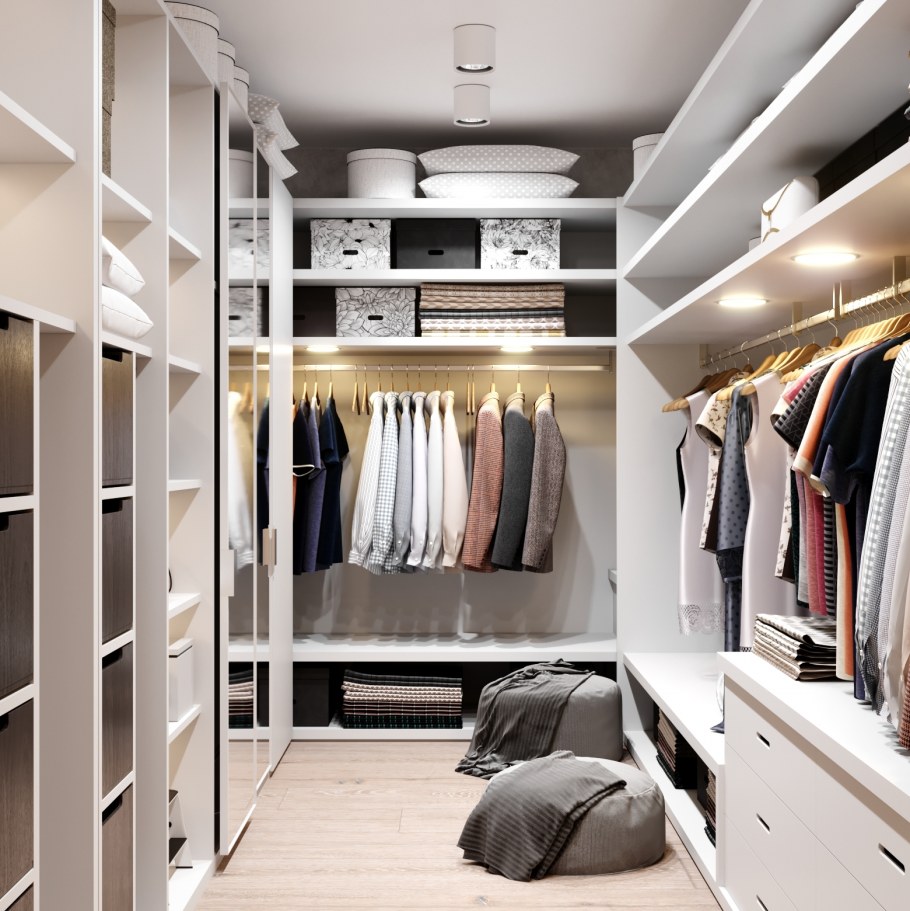 Гардеробная комната планировка