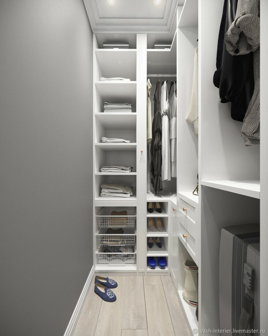 Прямоугольная гардеробная