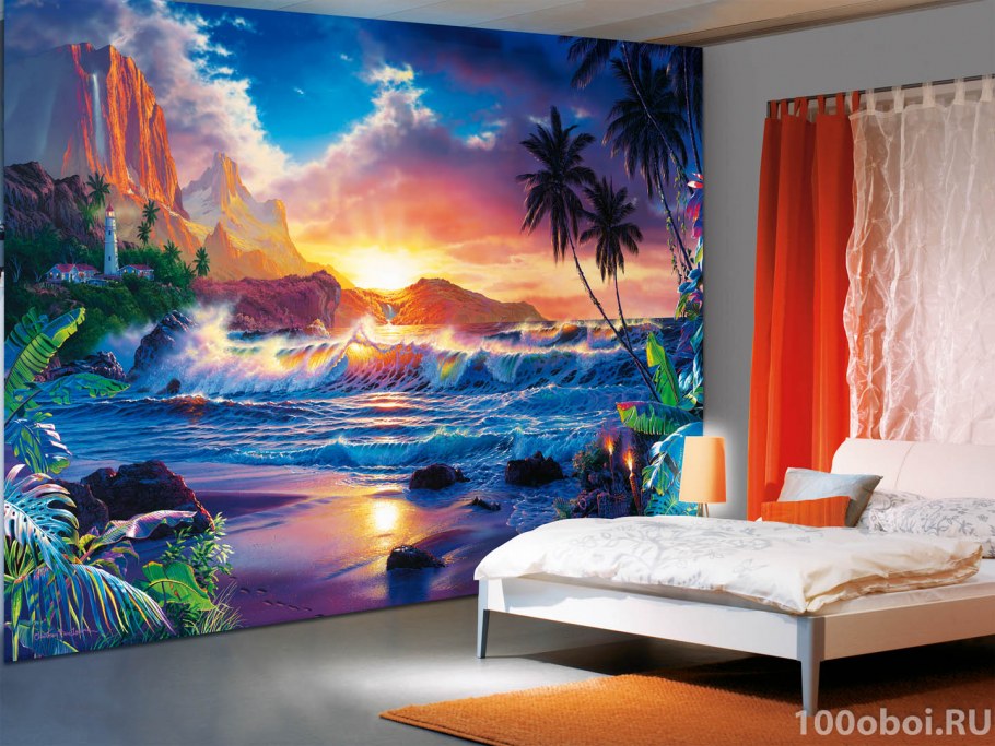 Фото интерьера с обоими