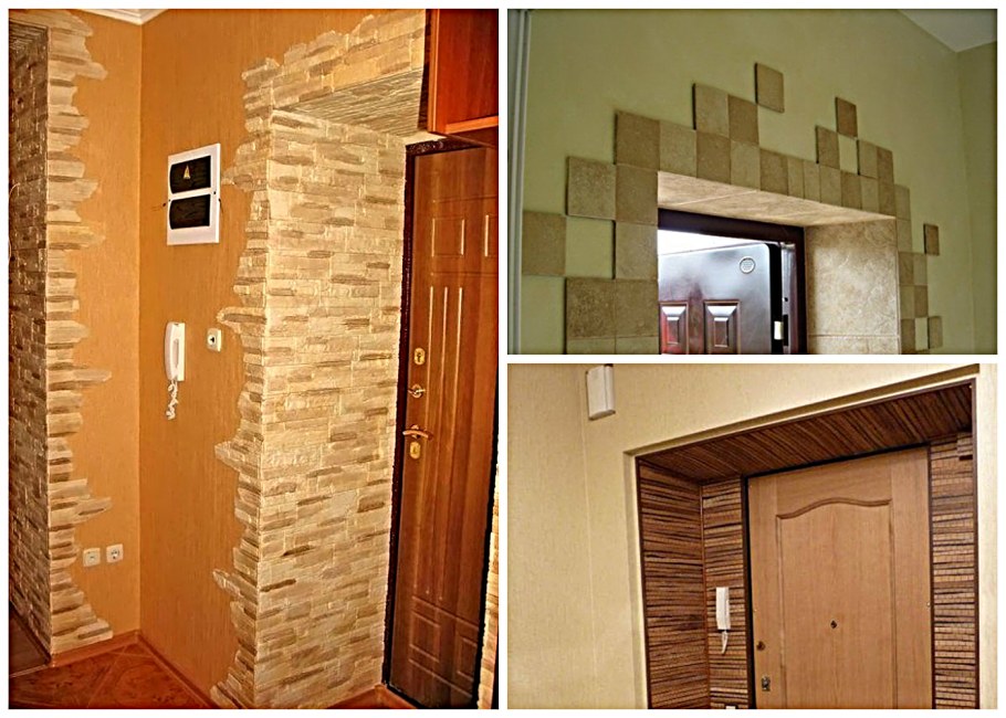 Арка отделанная камнем