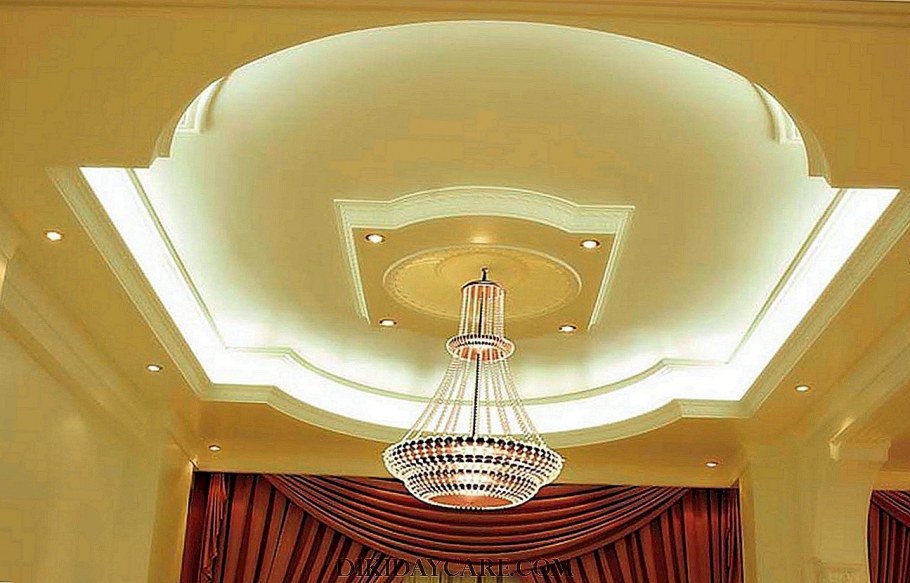 Фигурный многоуровневый потолок