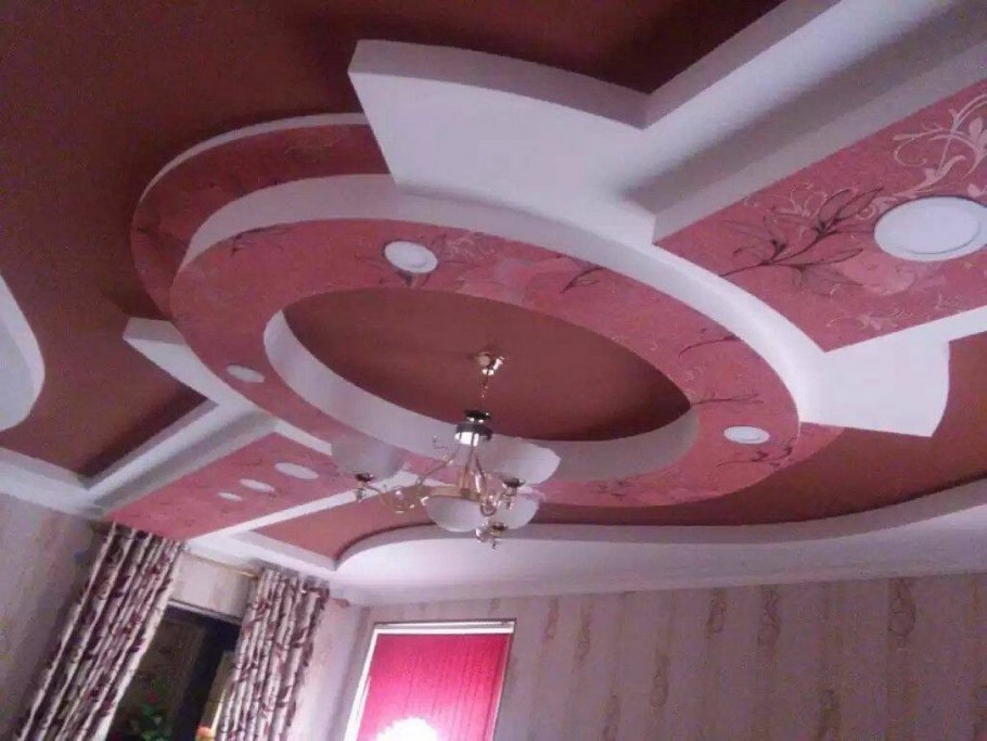 Фигурный потолок гипсокартон таджикский