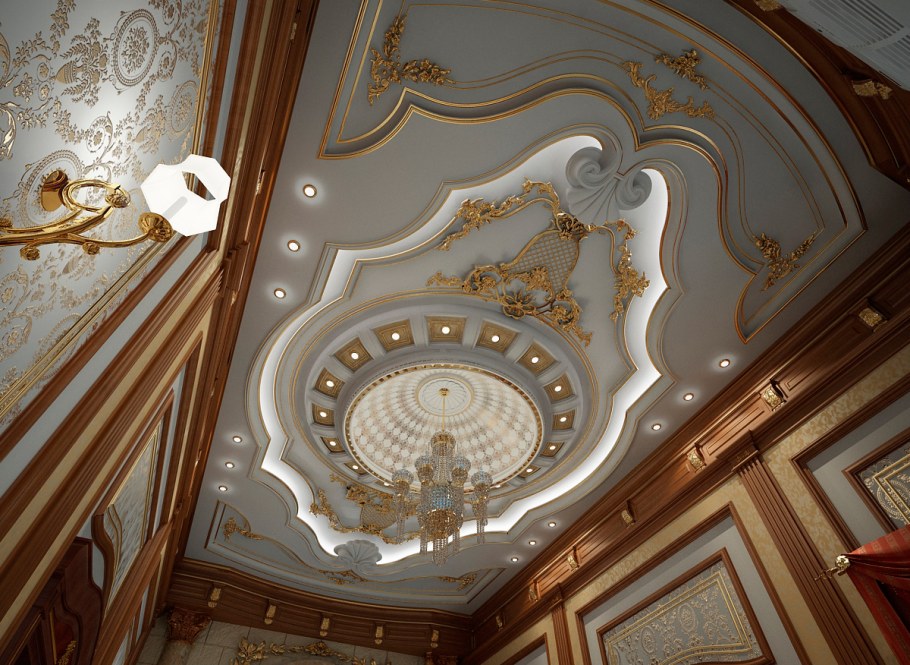 Красивые потолки из гипса