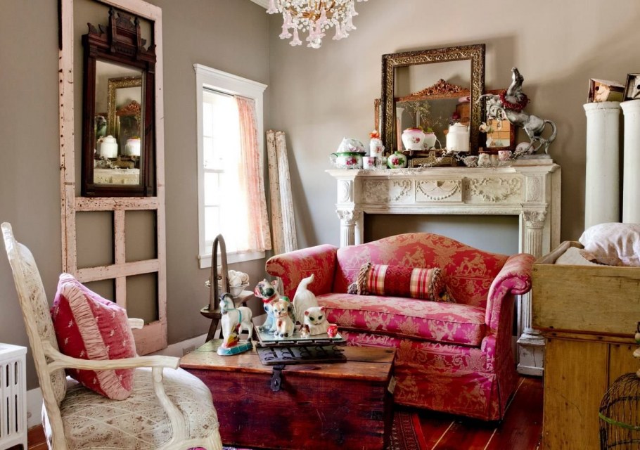 Стиль обшарпе в интерьере