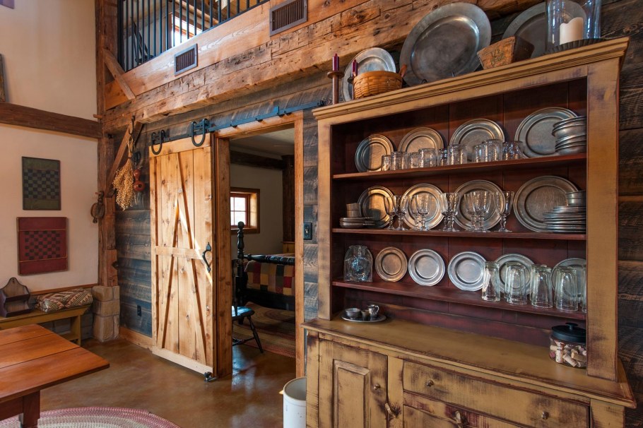 Туалет в стиле рустик