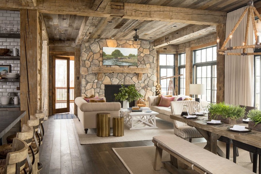 Деревенский стиль в интерьере