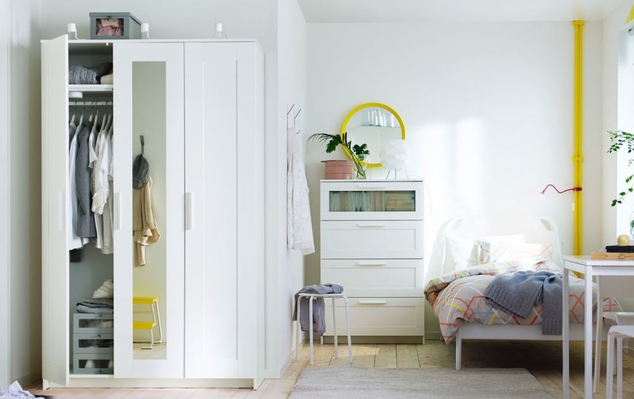 Комод БРИМНЭС икеа с 4 ящиками белый