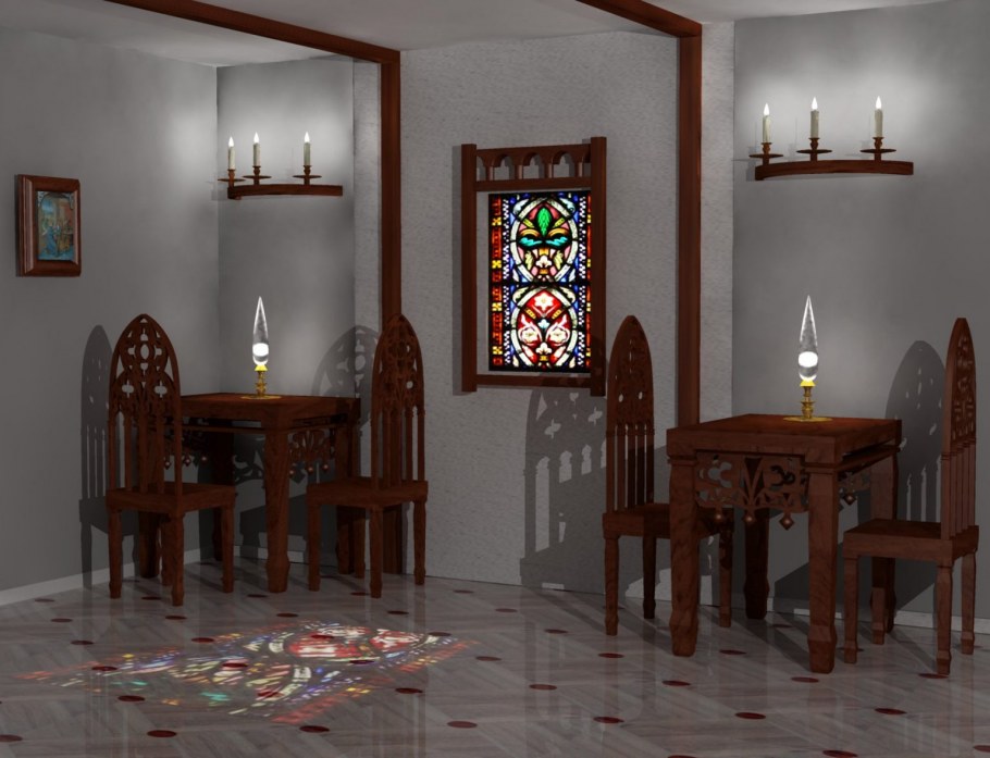 Романский стиль в интерьере декор