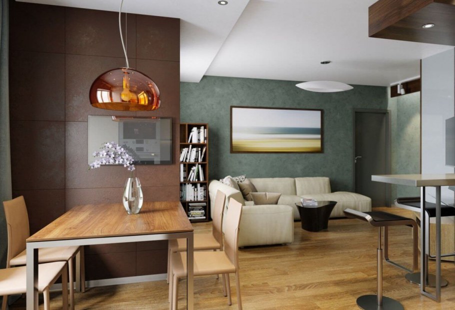 Обои домики в интерьере