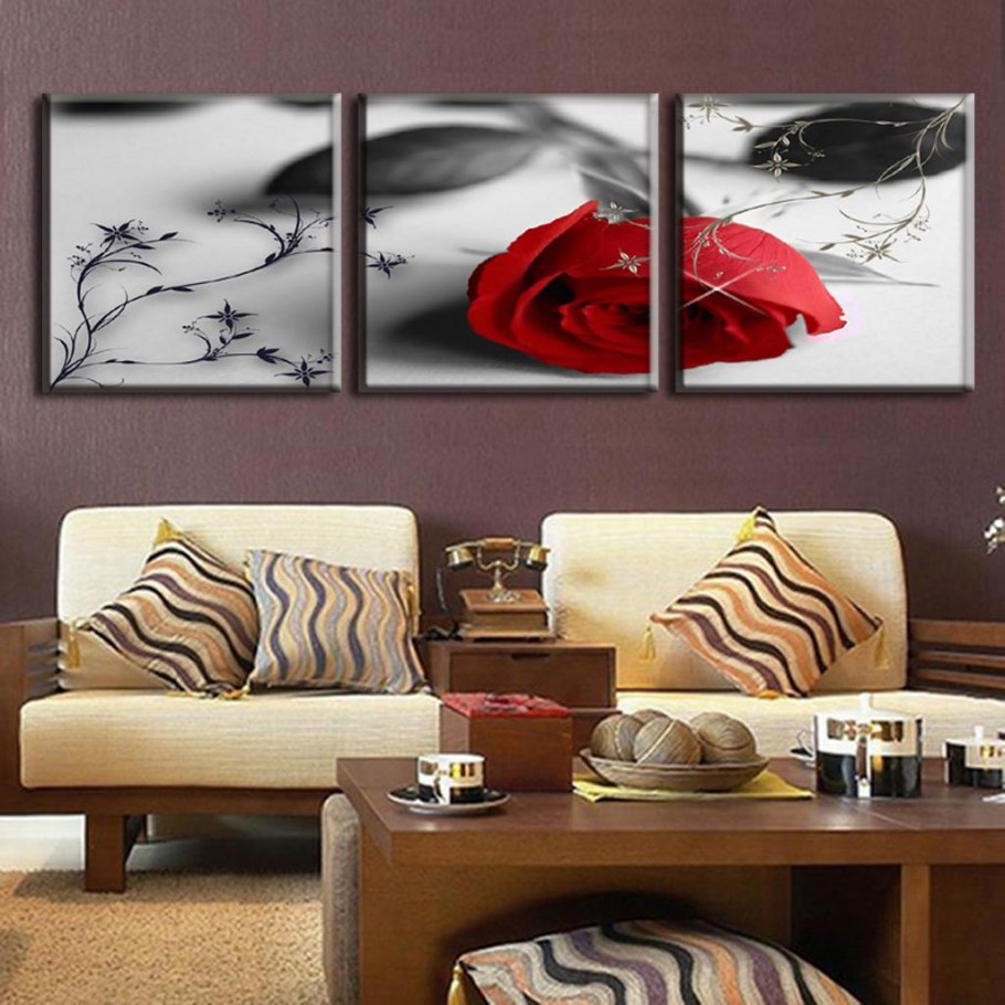 Триптих в интерьере