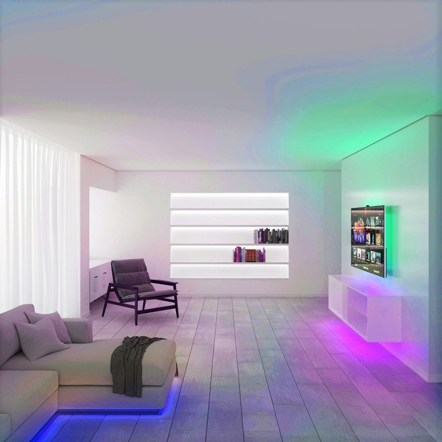 Неоновая комната для подростков