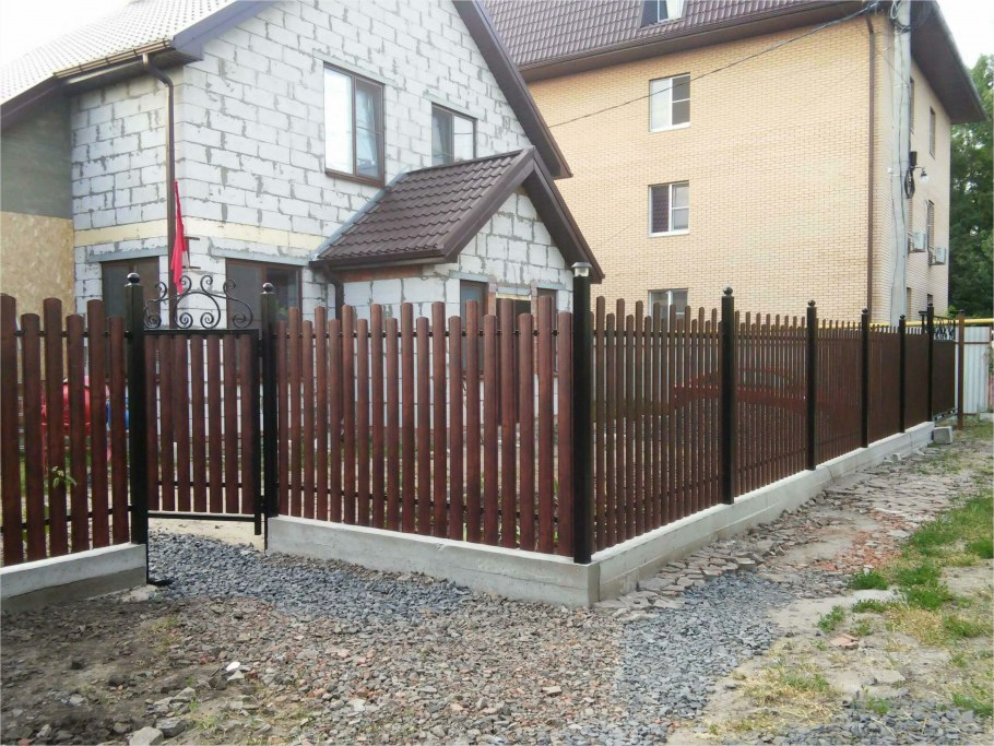 Фасадный забор