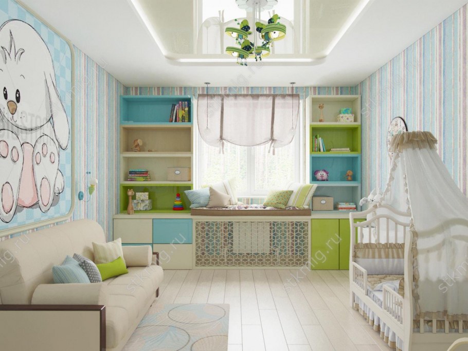 Детская в светлых тонах