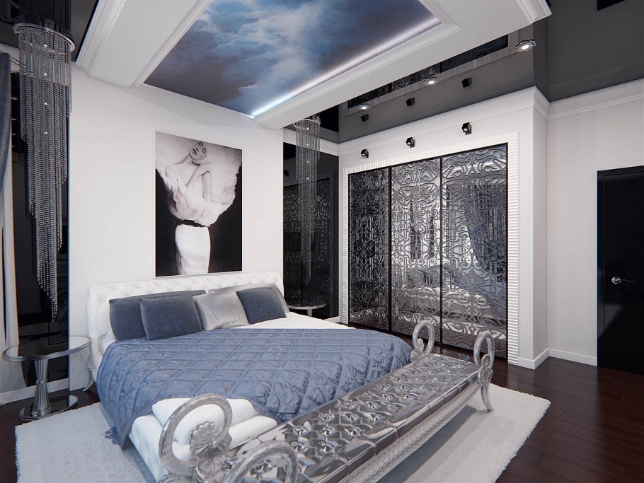 Обои в стиле арт деко для спальни